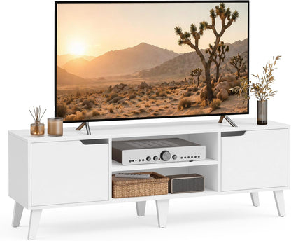 ✨ Modern TV Stand for 65 Inch TV | Stylish Entertainment Center with Storage Cabinets & Adjustable Shelves 🏡