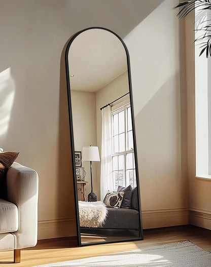 🏡 Luxury Look Full Length Arch Mirror | Contemporary Standing Mirror with Aluminum Frame for Bedroom & Entryway