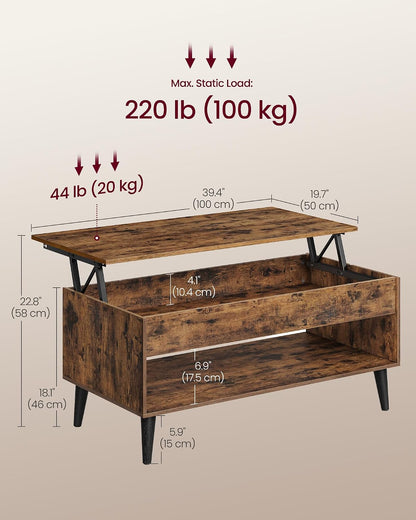 ✨ Modern Lift Top Coffee Table with Hidden Storage | Multifunctional Living Room Table for Small Spaces 🏡