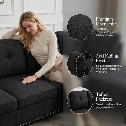 ✨ Modern Modular Sectional Sofa | Customizable L-Shaped Couch with Deep Comfort Seating for Living Room 🛋️