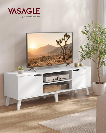 ✨ Modern TV Stand for 65 Inch TV | Stylish Entertainment Center with Storage Cabinets & Adjustable Shelves 🏡