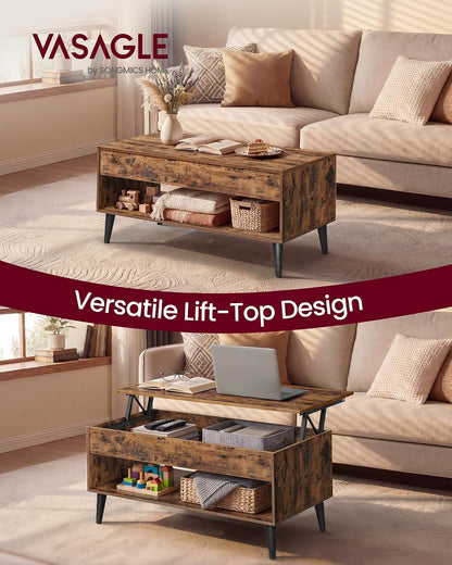 ✨ Modern Lift Top Coffee Table with Hidden Storage | Multifunctional Living Room Table for Small Spaces 🏡