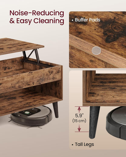 ✨ Modern Lift Top Coffee Table with Hidden Storage | Multifunctional Living Room Table for Small Spaces 🏡