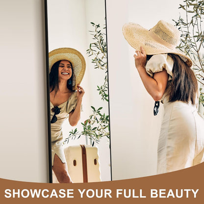 🏡 Luxury Look Full Length Arch Mirror | Contemporary Standing Mirror with Aluminum Frame for Bedroom & Entryway